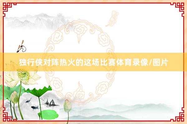 独行侠对阵热火的这场比赛体育录像/图片