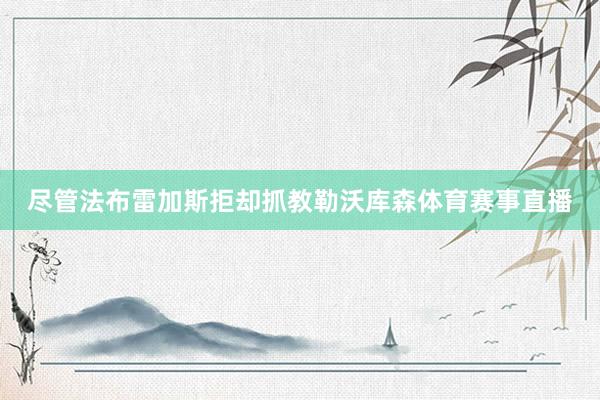 尽管法布雷加斯拒却抓教勒沃库森体育赛事直播
