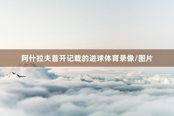 阿什拉夫首开记载的进球体育录像/图片
