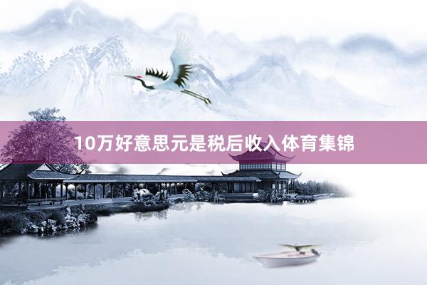 10万好意思元是税后收入体育集锦