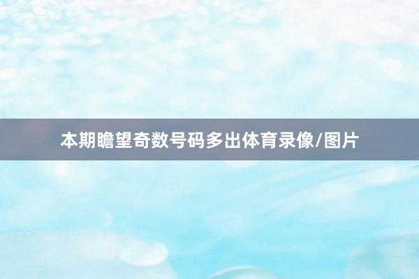 本期瞻望奇数号码多出体育录像/图片