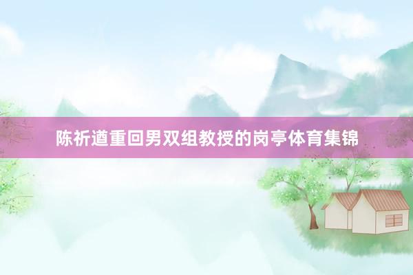 陈祈遒重回男双组教授的岗亭体育集锦