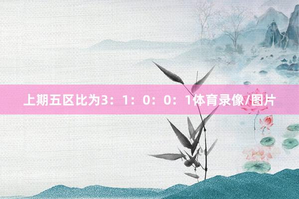 上期五区比为3：1：0：0：1体育录像/图片