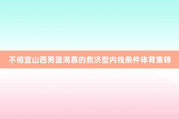 不相宜山西男篮渴慕的救济型内线条件体育集锦