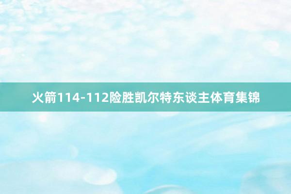 火箭114-112险胜凯尔特东谈主体育集锦