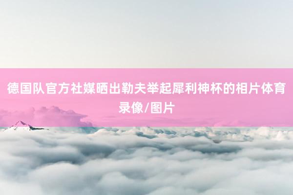 德国队官方社媒晒出勒夫举起犀利神杯的相片体育录像/图片