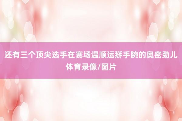 还有三个顶尖选手在赛场温顺运掰手腕的奥密劲儿体育录像/图片