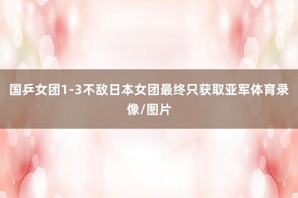 国乒女团1-3不敌日本女团最终只获取亚军体育录像/图片