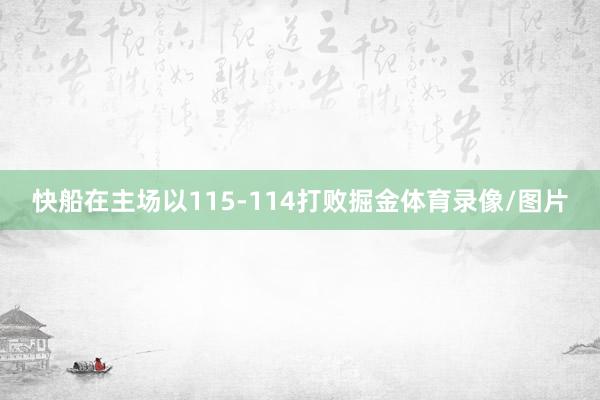 快船在主场以115-114打败掘金体育录像/图片