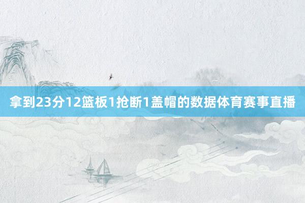 拿到23分12篮板1抢断1盖帽的数据体育赛事直播
