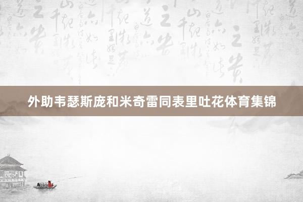 外助韦瑟斯庞和米奇雷同表里吐花体育集锦