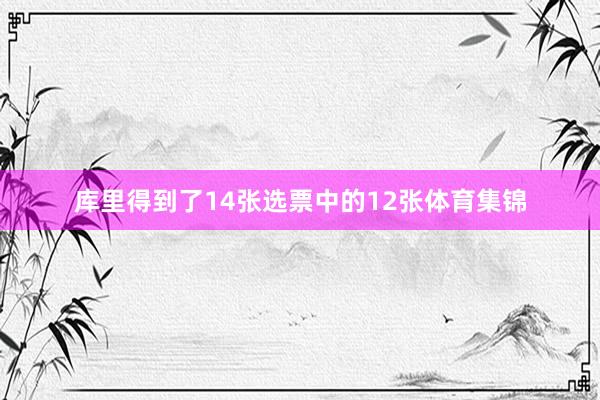 库里得到了14张选票中的12张体育集锦