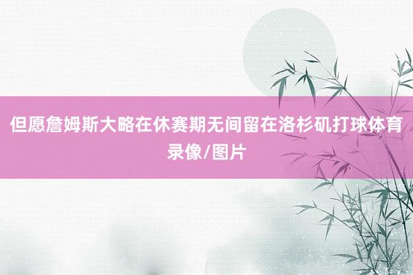 但愿詹姆斯大略在休赛期无间留在洛杉矶打球体育录像/图片