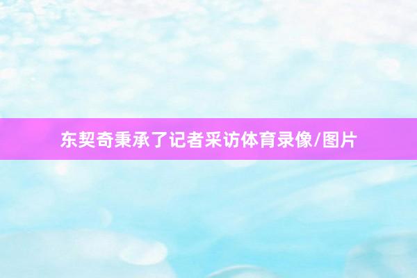 东契奇秉承了记者采访体育录像/图片