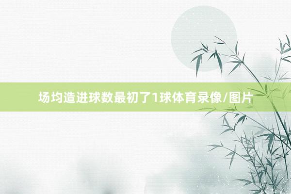 场均造进球数最初了1球体育录像/图片