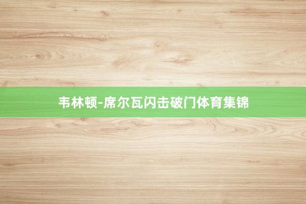 韦林顿-席尔瓦闪击破门体育集锦