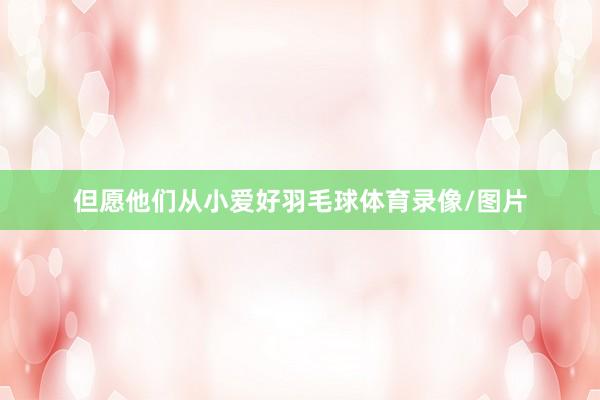 但愿他们从小爱好羽毛球体育录像/图片