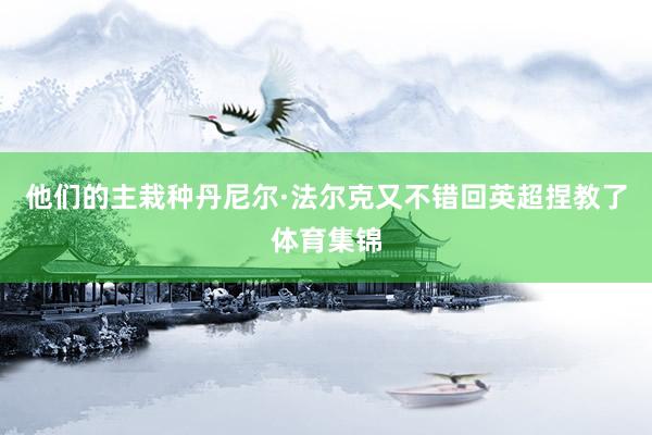 他们的主栽种丹尼尔·法尔克又不错回英超捏教了体育集锦