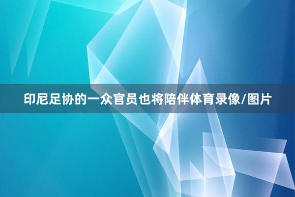 印尼足协的一众官员也将陪伴体育录像/图片