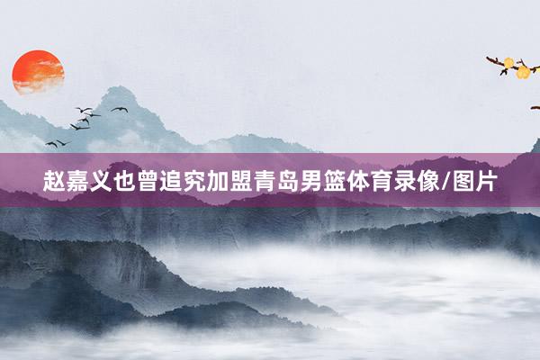 赵嘉义也曾追究加盟青岛男篮体育录像/图片