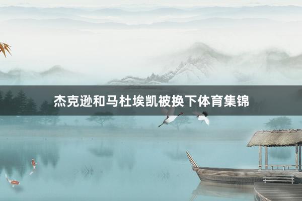 杰克逊和马杜埃凯被换下体育集锦