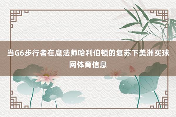 当G6步行者在魔法师哈利伯顿的复苏下美洲买球网体育信息