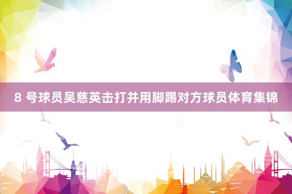 8 号球员吴慈英击打并用脚踢对方球员体育集锦
