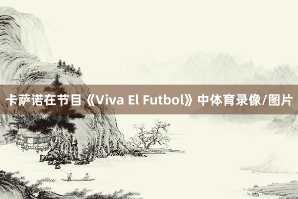 卡萨诺在节目《Viva El Futbol》中体育录像/图片