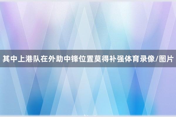 其中上港队在外助中锋位置莫得补强体育录像/图片