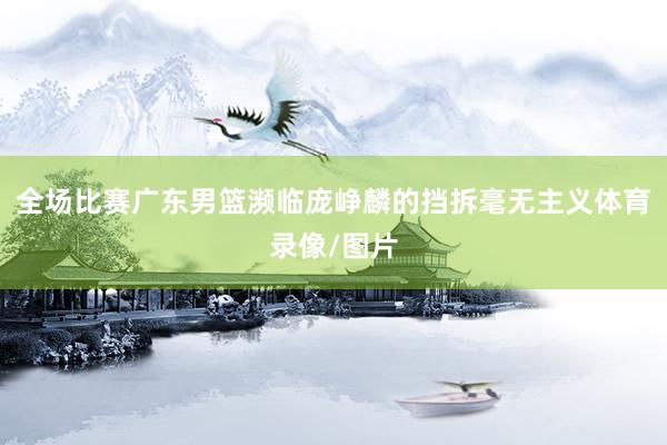 全场比赛广东男篮濒临庞峥麟的挡拆毫无主义体育录像/图片