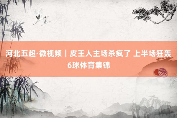 河北五超·微视频｜皮王人主场杀疯了 上半场狂轰6球体育集锦