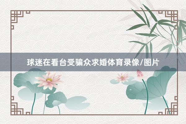 球迷在看台受骗众求婚体育录像/图片